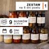 Zestaw 1 - dieta dr Ewy Dąbrowskiej, catering na post 6 dni, 5 słoików zupy, 3 dania główne, przepisy na sałatki pdf
